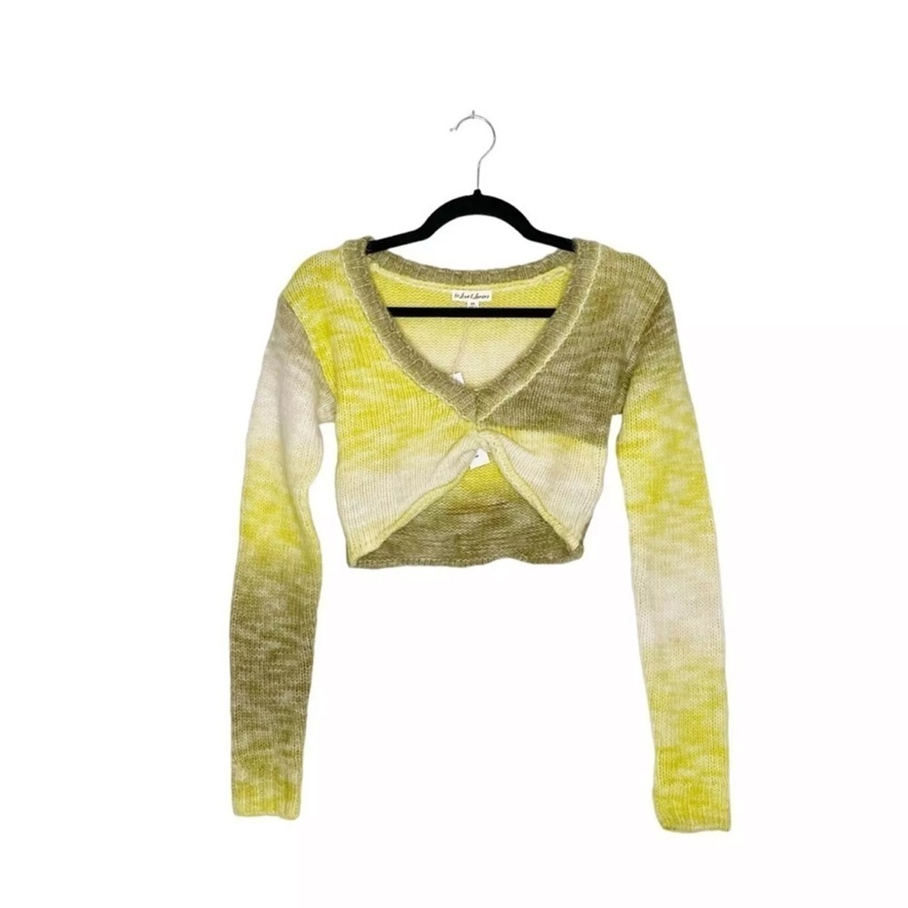 For Love & Lemons Women's Green and Yellow Jumper NWT - Picture 3 of 6